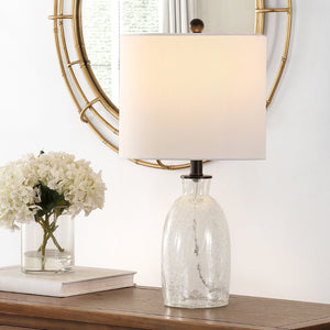 Safavieh NAKULA, 23.5 INCH CLEAR GLASS TABLE LAMP - Elegant, Modern Illumination for Any Room Décor Style TBL4257A