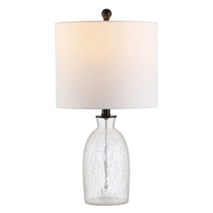 Safavieh NAKULA, 23.5 INCH CLEAR GLASS TABLE LAMP - Elegant, Modern Illumination for Any Room Décor Style TBL4257A