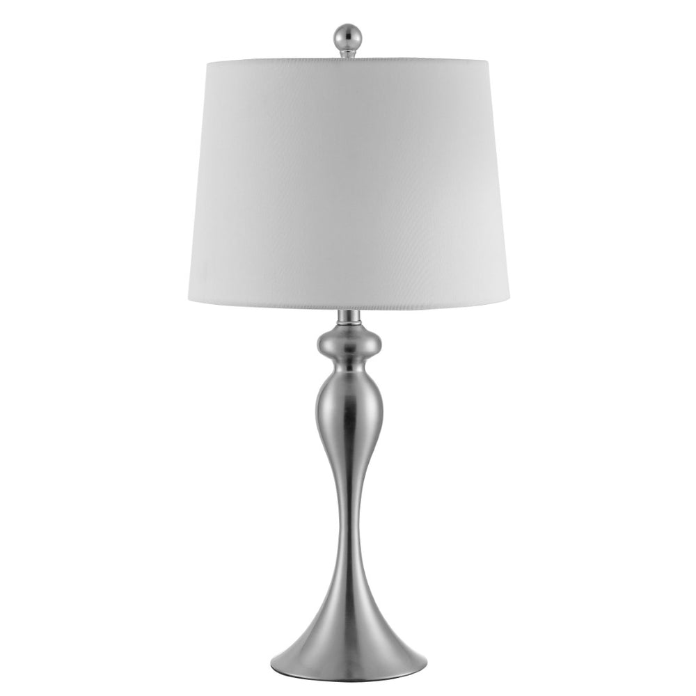 Safavieh BAYAN, 28-Inch Nickel Iron Table Lamp - Elegant Minimalist Design for Modern Home & Office Decor TBL4260A