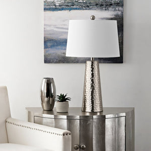 Safavieh BATUL, 26.5 Inch Nickel Iron Table Lamp – Timeless Design for Elegant Home Lighting & Décor TBL4261A