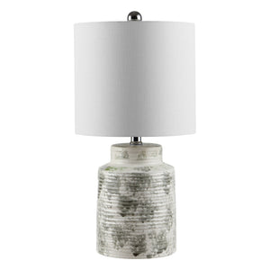 Safavieh BRANKO, 20-Inch Blue-Grey Ceramic Table Lamp - Elegant Ambient Lighting for Home & Office Decor TBL4269A