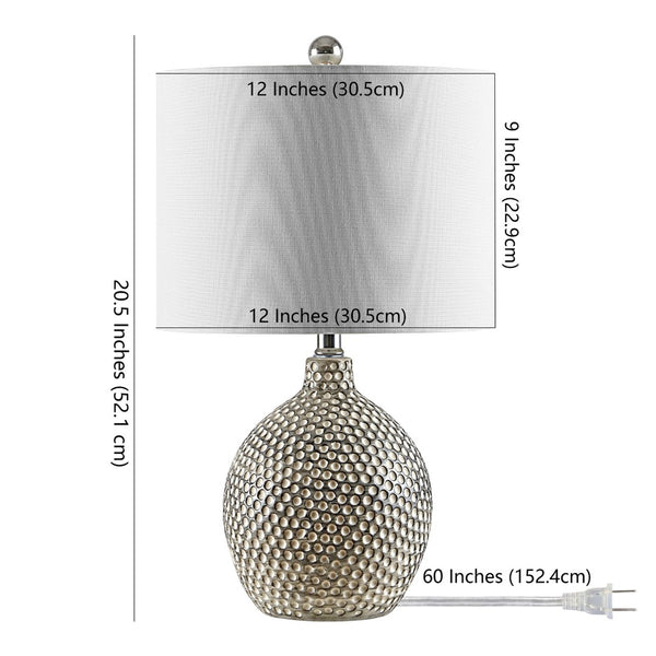 Safavieh BREEDA, Elegant 20.5 Inch Ivory Ceramic Table Lamp for Modern Home Decor & Stylish Ambient Lighting TBL4270A