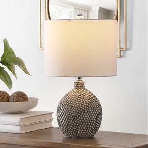 Safavieh BREEDA, Elegant 20.5 Inch Ivory Ceramic Table Lamp for Modern Home Decor & Stylish Ambient Lighting TBL4270A
