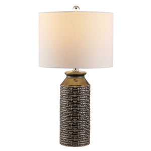 Safavieh WALDINA, 26-Inch Grey Ceramic Table Lamp – Elegant Accent for Living Room, Bedroom & Office Decor TBL4271A