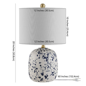 Safavieh WALLACE, 20-Inch Ivory Ceramic Table Lamp – Timeless Elegance, Warm Glow, Perfect for Any Room TBL4273A