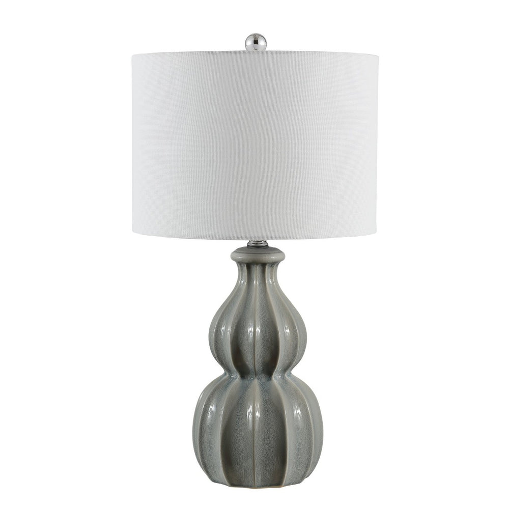 Safavieh WADE, Elegant 25.5-Inch Ceramic Table Lamp for Ambient Lighting in Living Rooms & Bedrooms Grey TBL4274A