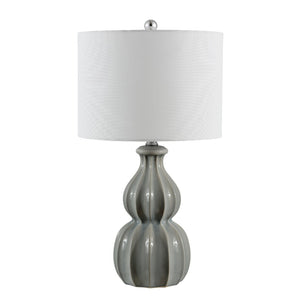 Safavieh WADE, Elegant 25.5-Inch Ceramic Table Lamp for Ambient Lighting in Living Rooms & Bedrooms Grey TBL4274A