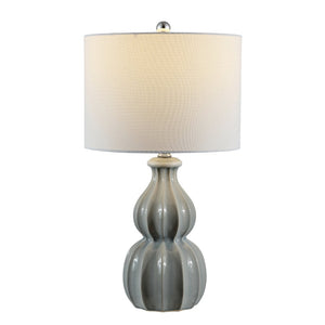 Safavieh WADE, Elegant 25.5-Inch Ceramic Table Lamp for Ambient Lighting in Living Rooms & Bedrooms Grey TBL4274A