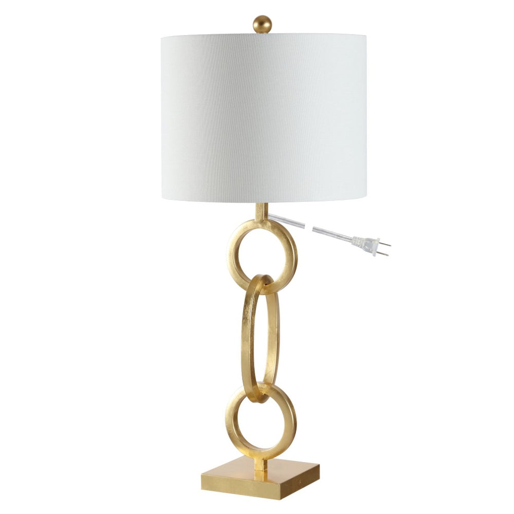 Safavieh ALAIA, Elegant Gold Iron Table Lamp - Modern Design, Warm Ambient Glow for Home & Office Decor TBL4276A
