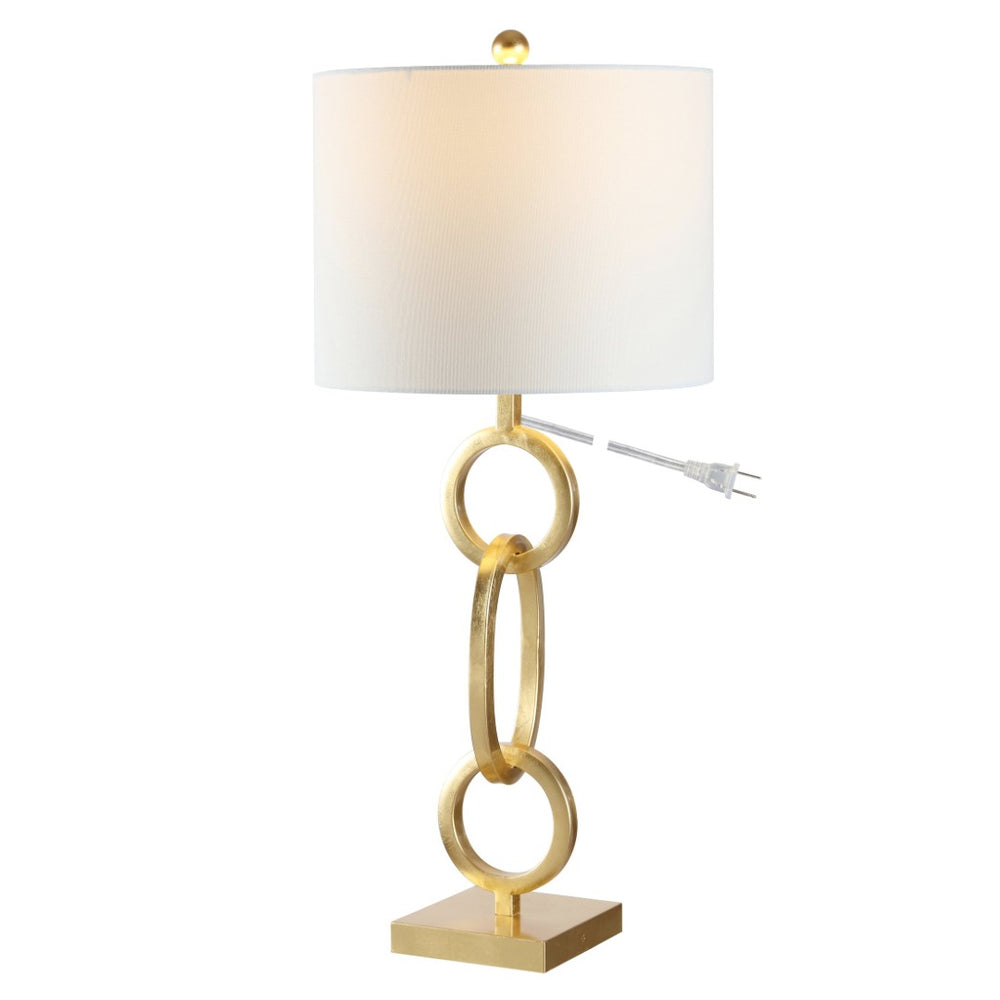 Safavieh ALAIA, Elegant Gold Iron Table Lamp - Modern Design, Warm Ambient Glow for Home & Office Decor TBL4276A