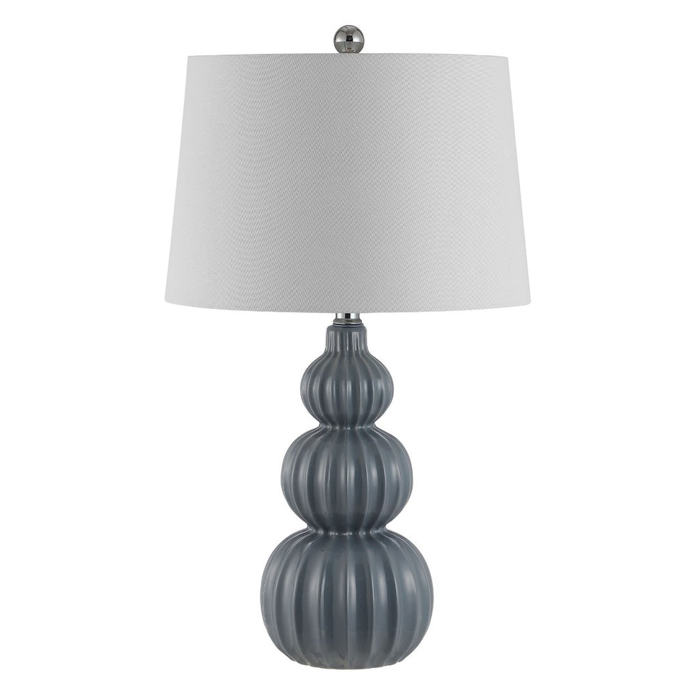 Safavieh CORINA, 26.5 Inch Ceramic Table Lamp - Modern Elegance for Living Rooms, Bedrooms & Home Offices Grey TBL4277A