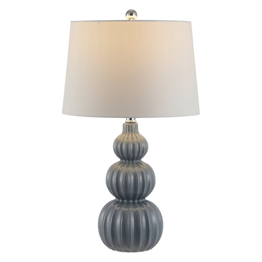 Safavieh CORINA, 26.5 Inch Ceramic Table Lamp - Modern Elegance for Living Rooms, Bedrooms & Home Offices Grey TBL4277A