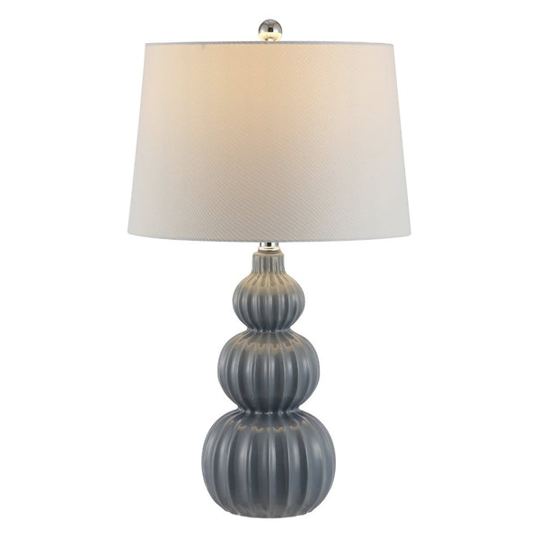 Safavieh CORINA, 26.5 Inch Ceramic Table Lamp - Modern Elegance for Living Rooms, Bedrooms & Home Offices Grey TBL4277A