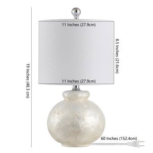 Safavieh IVY, Elegant 19-Inch Ivory Resin Table Lamp for Stylish Ambient Lighting in Any Room Decor TBL4280A