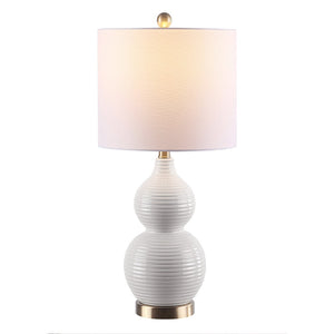 Safavieh EMERY, 26-Inch Ivory Table Lamp - Elegant Ceramic & Iron Design for Warm Ambient Lighting in Any Room TBL4281A