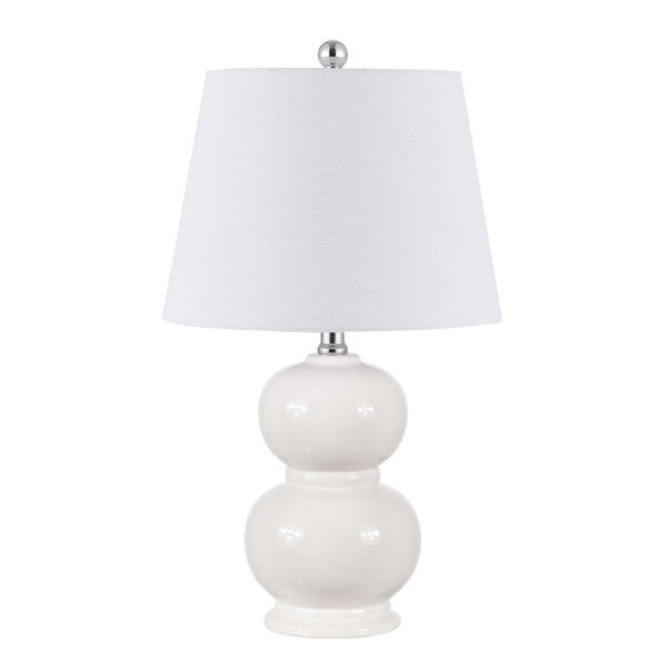 Safavieh EVERLEE, Elegant 22-Inch Ceramic Table Lamp for Stylish Ambient Lighting in Any Room Decor Ivory TBL4286B