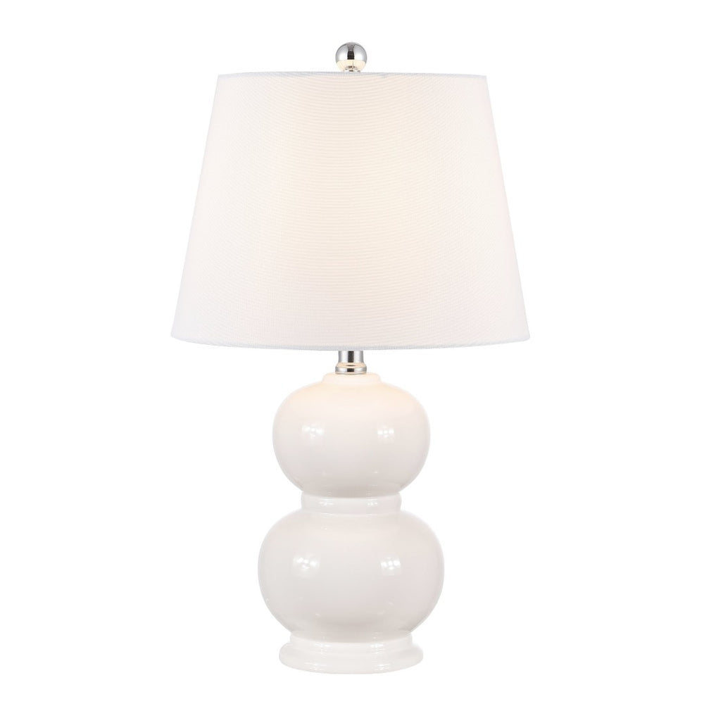 Safavieh EVERLEE, Elegant 22-Inch Ceramic Table Lamp for Stylish Ambient Lighting in Any Room Decor Ivory TBL4286B