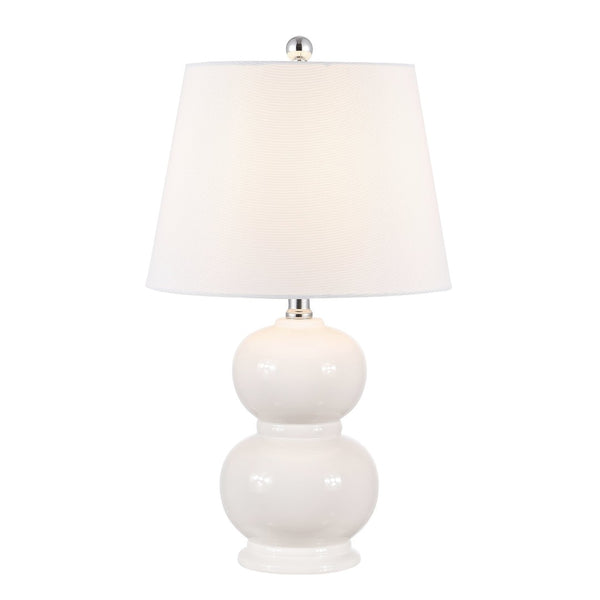 Safavieh EVERLEE, Elegant 22-Inch Ceramic Table Lamp for Stylish Ambient Lighting in Any Room Decor Ivory TBL4286B