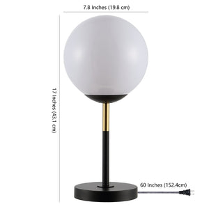 Safavieh GEMINI, 17 Inch Iron Table Lamp - Modern Accent Light for Stylish Living Rooms and Desks Black / Gold TBL4291A