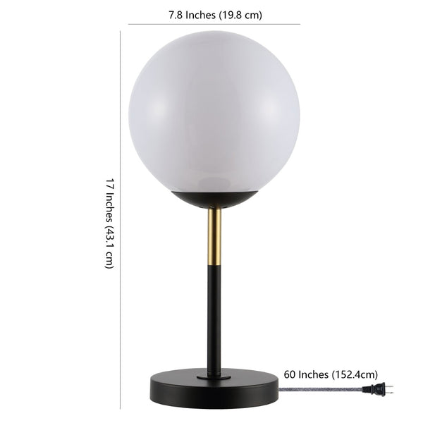 Safavieh GEMINI, 17 Inch Iron Table Lamp - Modern Accent Light for Stylish Living Rooms and Desks Black / Gold TBL4291A