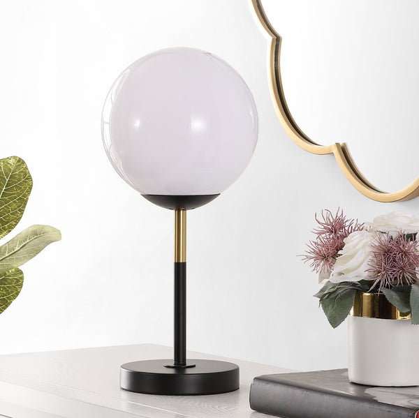 Safavieh GEMINI, 17 Inch Iron Table Lamp - Modern Accent Light for Stylish Living Rooms and Desks Black / Gold TBL4291A