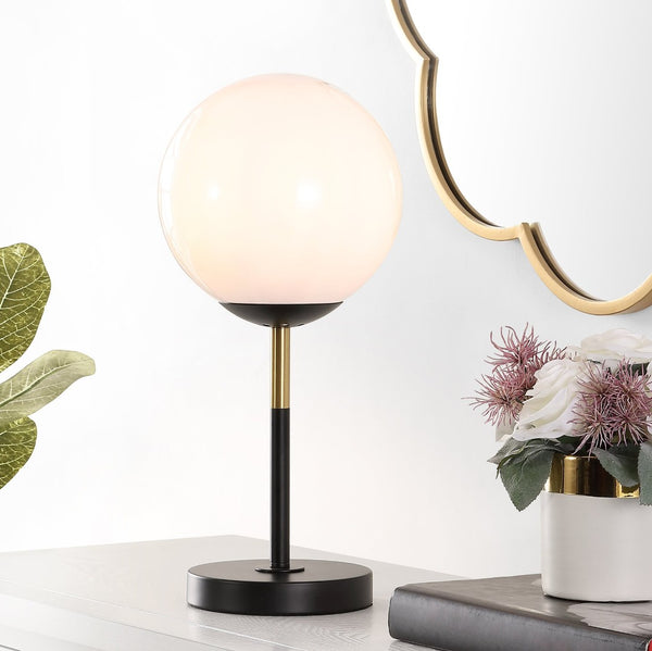 Safavieh GEMINI, 17 Inch Iron Table Lamp - Modern Accent Light for Stylish Living Rooms and Desks Black / Gold TBL4291A