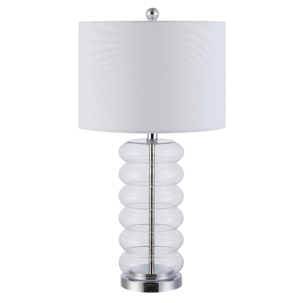 Safavieh PELI, 26.5-Inch Clear Glass Table Lamp - Elegant Contemporary Design for Living Room & Bedroom Decor TBL4293A