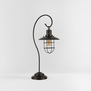 Safavieh NORA, 29.5-Inch Matte Black Iron Table Lamp - Stylish, Durable Lighting for Home or Office Decor TBL4296A