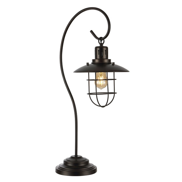 Safavieh NORA, 29.5-Inch Matte Black Iron Table Lamp - Stylish, Durable Lighting for Home or Office Decor TBL4296A