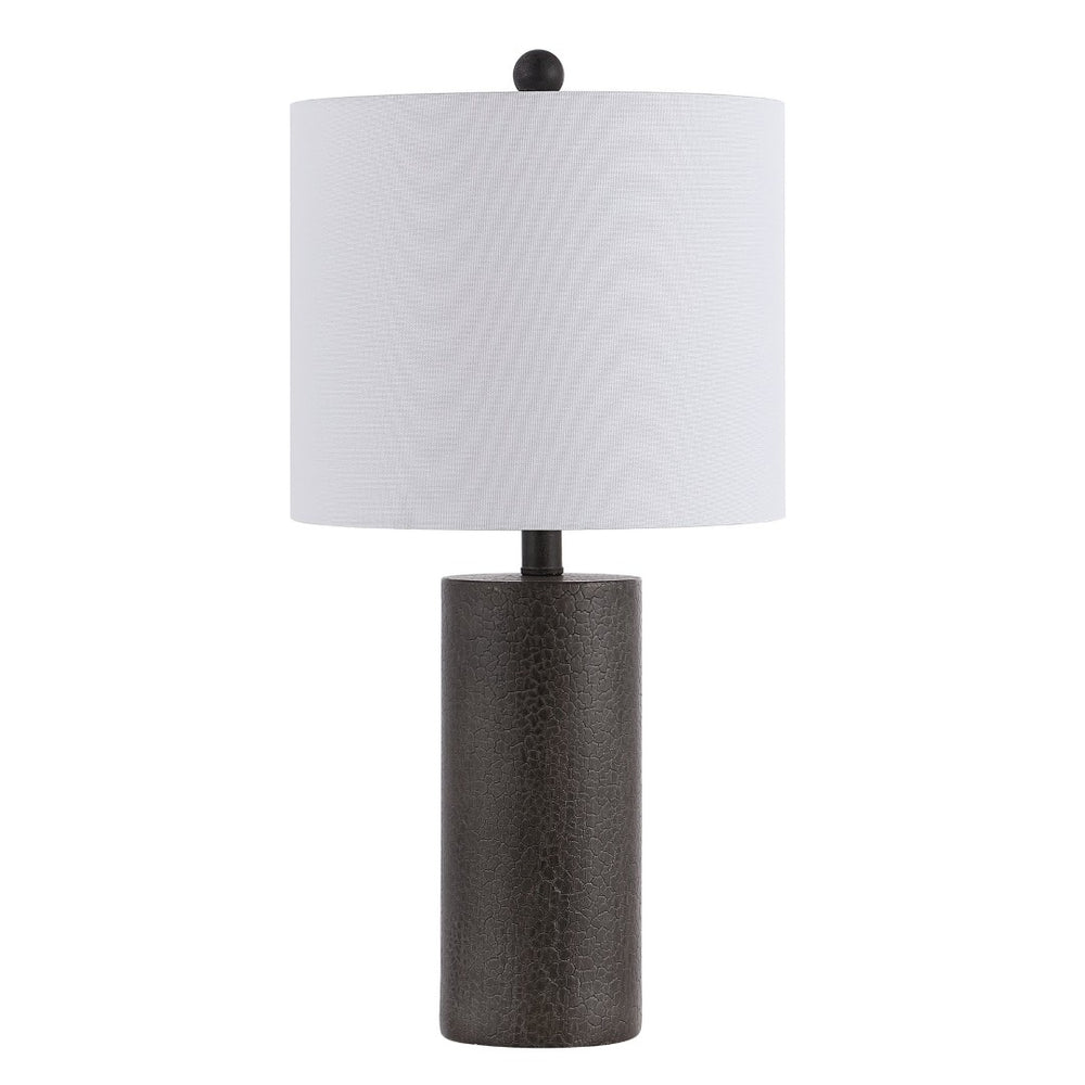 Safavieh NORI, 24-Inch Dark Grey Polyresin Table Lamp - Modern Sculptural Design for Home & Office Decor TBL4301A