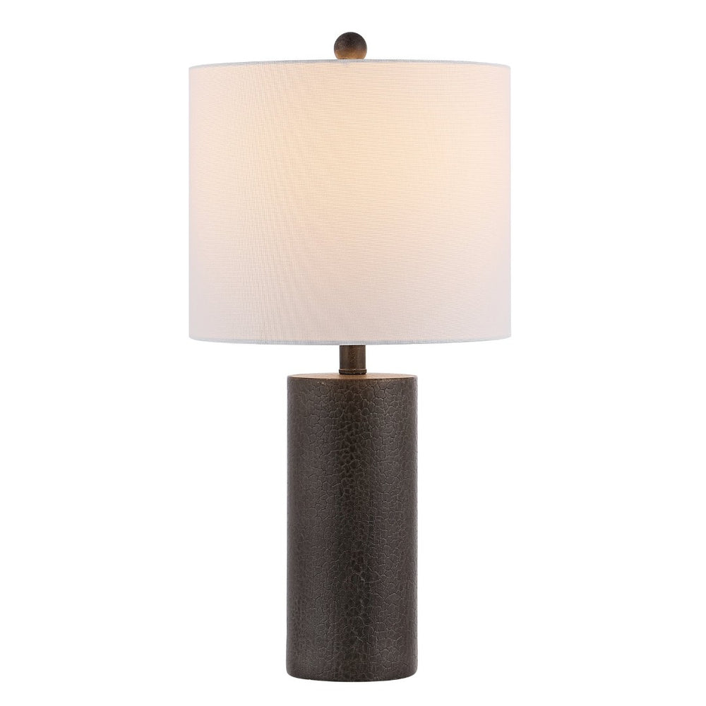 Safavieh NORI, 24-Inch Dark Grey Polyresin Table Lamp - Modern Sculptural Design for Home & Office Decor TBL4301A