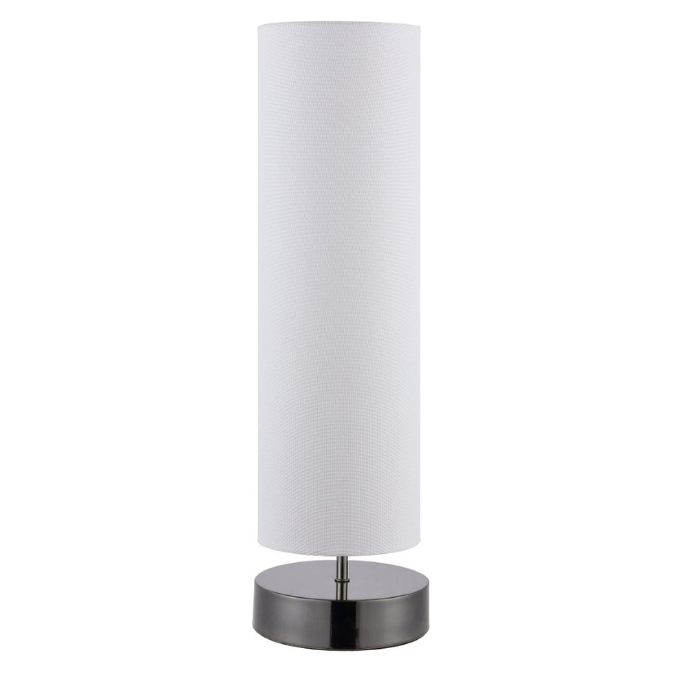 Safavieh WICK, 25.75-Inch Nickel Metal Table Lamp for Modern Decor - Minimalist Design & Ambient Lighting TBL4302A