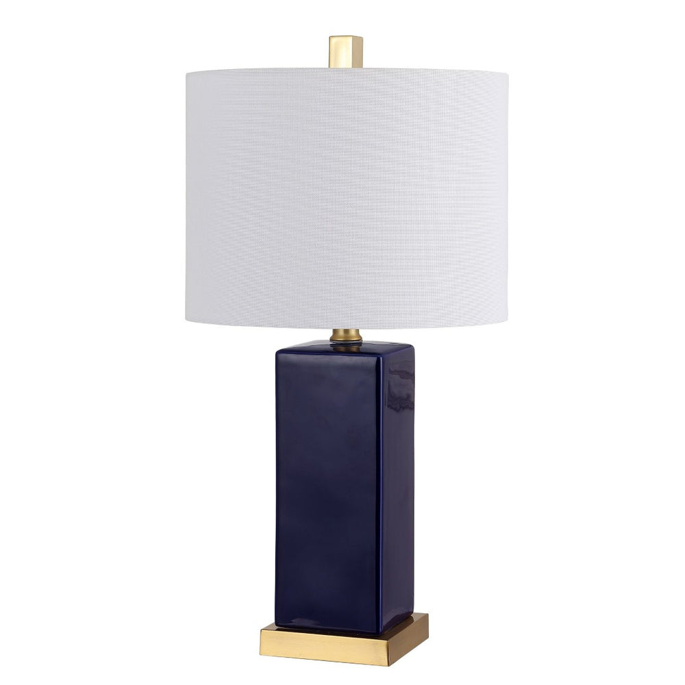 Safavieh WENDI, 23-Inch Navy Blue Ceramic Table Lamp - Elegant Accent Lighting for Home & Office Decor TBL4305A