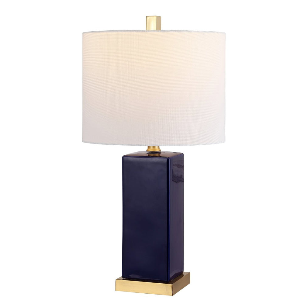 Safavieh WENDI, 23-Inch Navy Blue Ceramic Table Lamp - Elegant Accent Lighting for Home & Office Decor TBL4305A