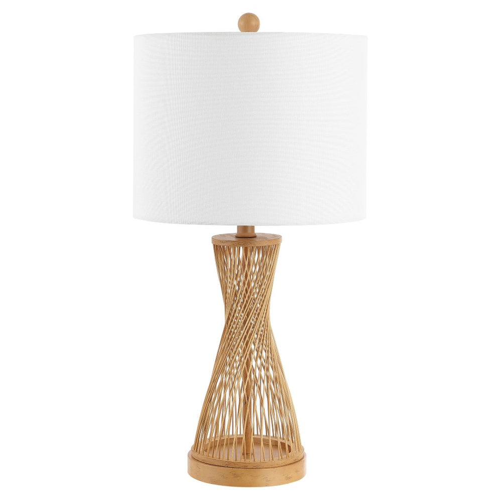 Safavieh MAGNUS, 25.5-Inch Natural Rattan Table Lamp - Elegant Ambient Lighting for Modern & Coastal Decor TBL4306A