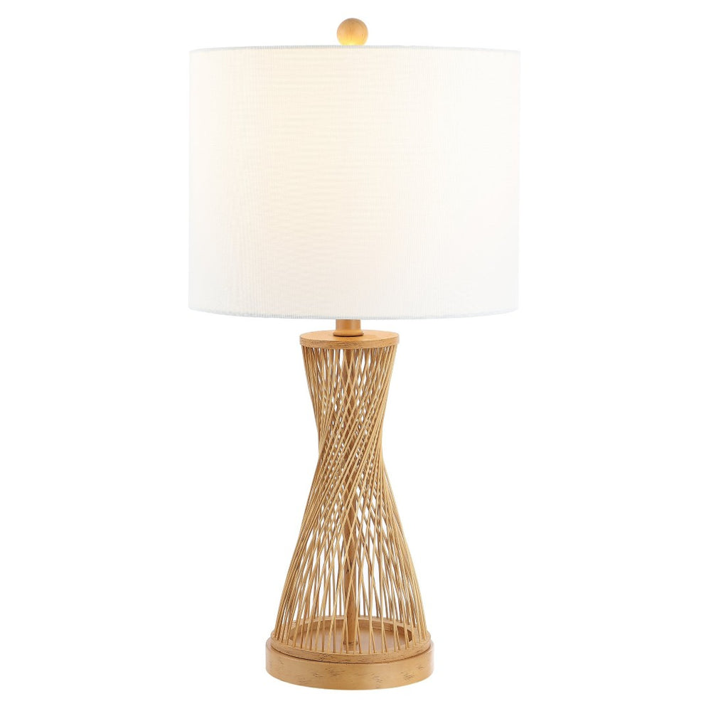 Safavieh MAGNUS, 25.5-Inch Natural Rattan Table Lamp - Elegant Ambient Lighting for Modern & Coastal Decor TBL4306A
