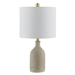 Safavieh GUNNAR, 23-Inch Grey Ceramic Table Lamp - Elegant Lighting for Modern Homes & Offices, Durable Design TBL4307A