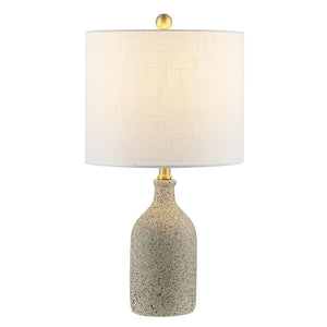 Safavieh GUNNAR, 23-Inch Grey Ceramic Table Lamp - Elegant Lighting for Modern Homes & Offices, Durable Design TBL4307A