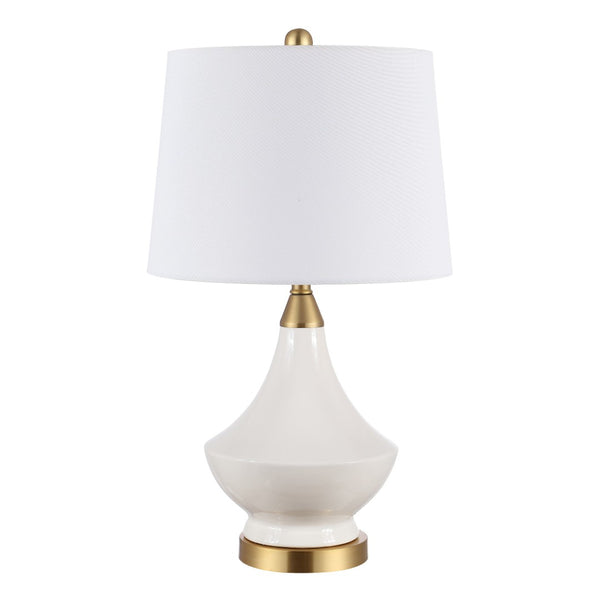 Safavieh MARLOWE, Elegant White Ceramic Table Lamp Set of 2 for Timeless Style in Any Room Decor TBL4310A-SET2