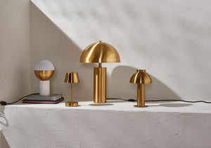 Safavieh EVOLET, 12.25" Gold & White Table Lamp with Marble Base – Modern Elegance for Every Room! TBL4320A