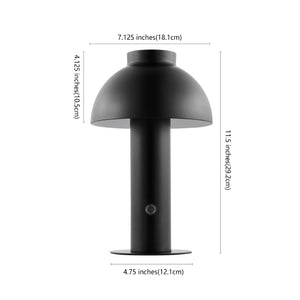 Safavieh NIARA, Modern Rechargeable LED Table Lamp for Home & Office – Elegant Design, Versatile Lighting Solution Black TBL4315B