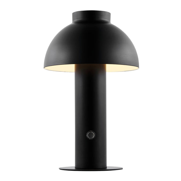Safavieh NIARA, Modern Rechargeable LED Table Lamp for Home & Office – Elegant Design, Versatile Lighting Solution Black TBL4315B