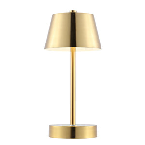 Safavieh LAITA, 11 INCH RECHARGEABLE LED TABLE LAMP - Modern Elegant Design for Any Room's Ambiance and Style Brass TBL4316B