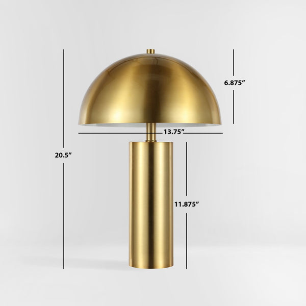 Safavieh IRIA, 20.4-Inch Gold Table Lamp - Modern Design for Cozy Illumination in Bedrooms and Offices TBL4319A