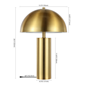 Safavieh IRIA, 20.4-Inch Gold Table Lamp - Modern Design for Cozy Illumination in Bedrooms and Offices TBL4319A