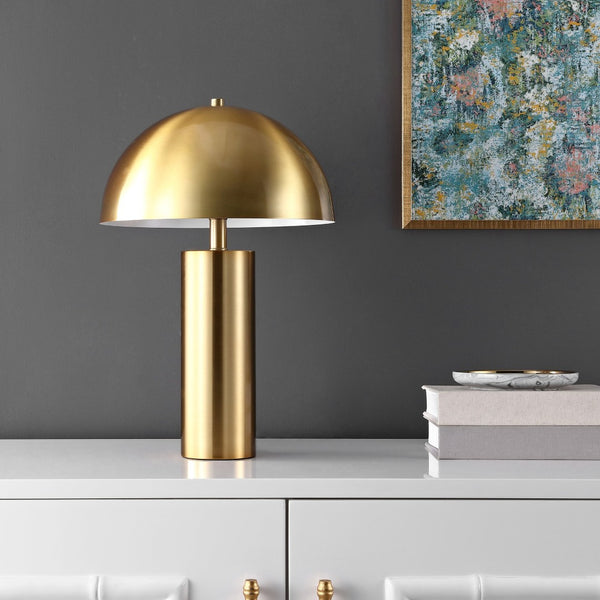 Safavieh IRIA, 20.4-Inch Gold Table Lamp - Modern Design for Cozy Illumination in Bedrooms and Offices TBL4319A