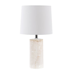 Safavieh JONIE, Elegant 19-Inch Ivory Ceramic Table Lamp Set of 2 for Modern Home Décor and Soft Illumination TBL4335B-SET2