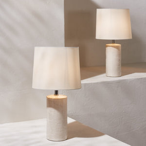 Safavieh JONIE, Elegant 19-Inch Ivory Ceramic Table Lamp Set of 2 for Modern Home Décor and Soft Illumination TBL4335B-SET2