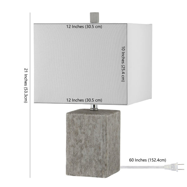 Safavieh JAXON, Elegant Grey Ceramic Table Lamp Set of 2 – Timeless Design for Living Rooms & Bedside Use TBL4337A-SET2