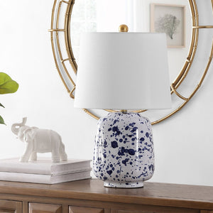 Safavieh GREYON, GREYON Navy Blue Ceramic Table Lamp - 23 Inch Elegant Design for Living Rooms, Bedrooms & Offices TBL4341A